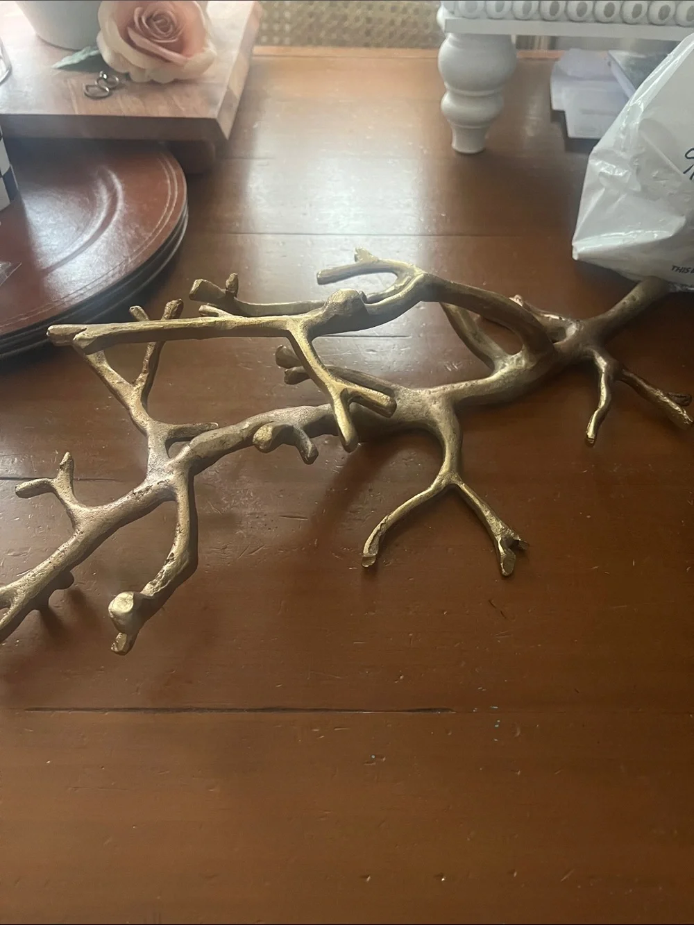 Pier 1 Gold Branch Decorative Accent